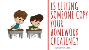 copy homework cheating