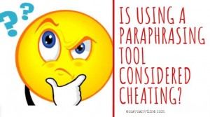is using a paraphrasing tool cheating