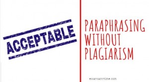 paraphrasing without plagiarism