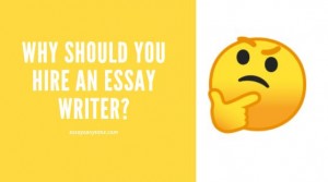 why you should hire an essay writer 