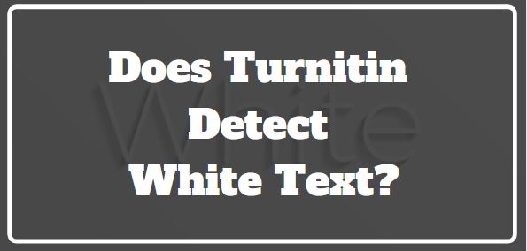does turnitin detect white words
