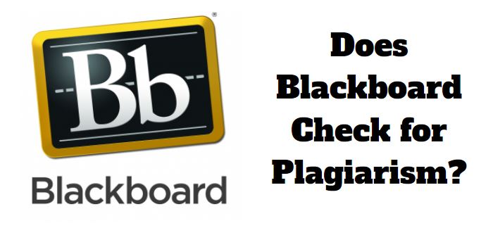 does blackboard detect plagiarism